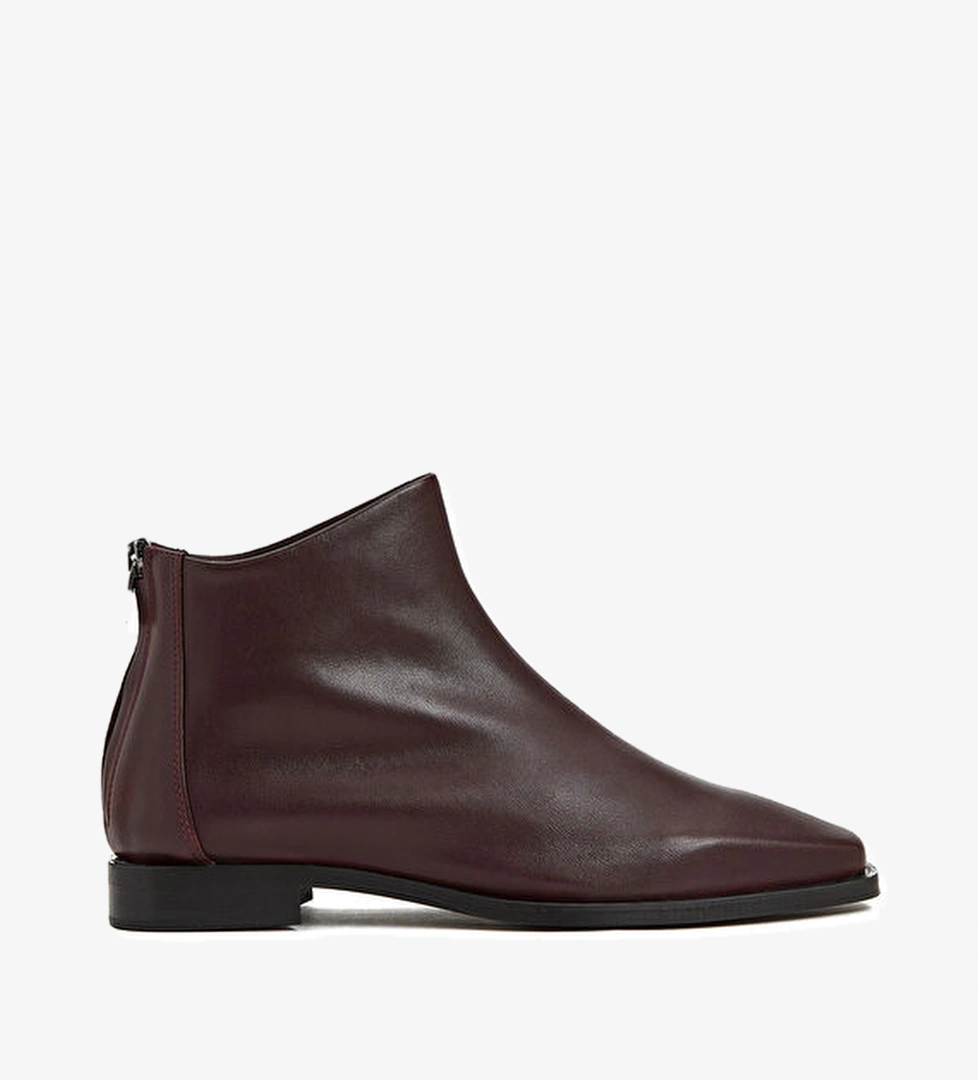 Network Network Bordo Kadın Deri Bot | Beymen Bordo - 1. görsel