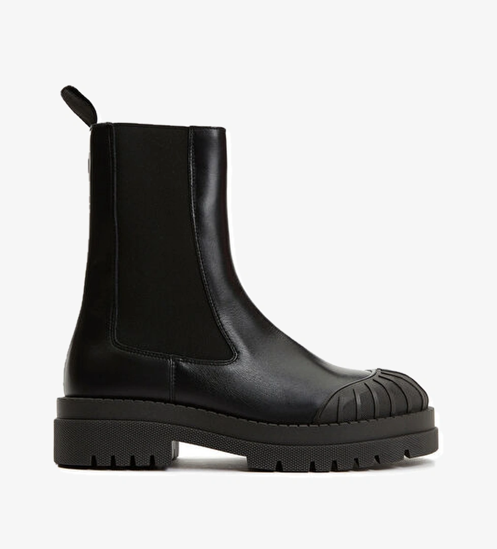 Siyah Kadın Deri Bot - Görsel 1