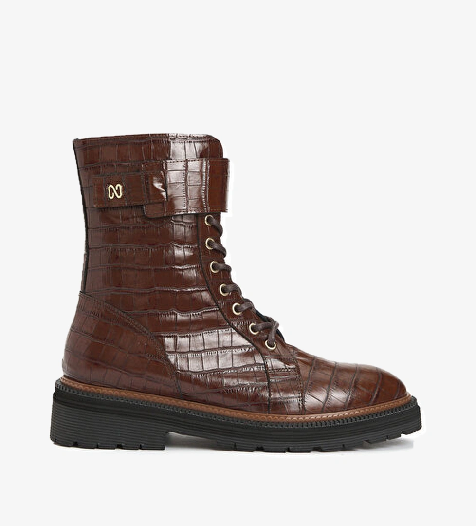 Network Kahverengi Kadın Deri Bot model görseli