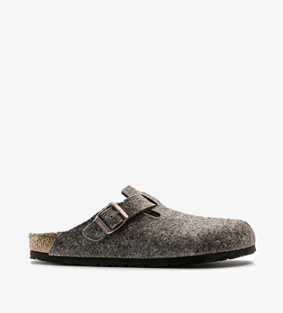 Birkenstock Boston Wooly Kahverengi Erkek Terlik model görseli