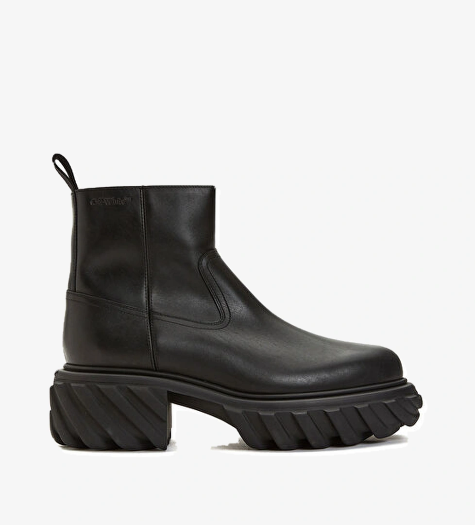 Off-white Tractor Motor Ankle Siyah Erkek Deri Bot model görseli