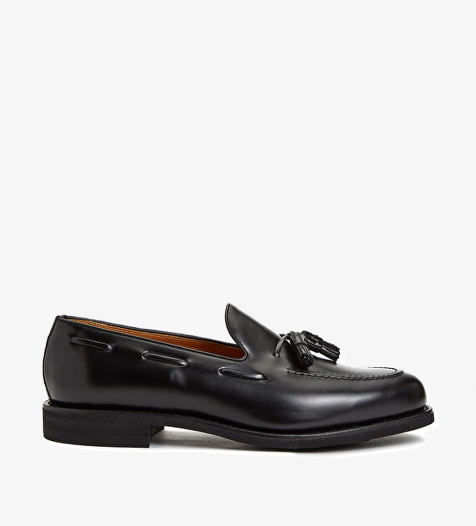 Berwick 1707 Siyah Püskül Detaylı Erkek Deri Loafer model görseli
