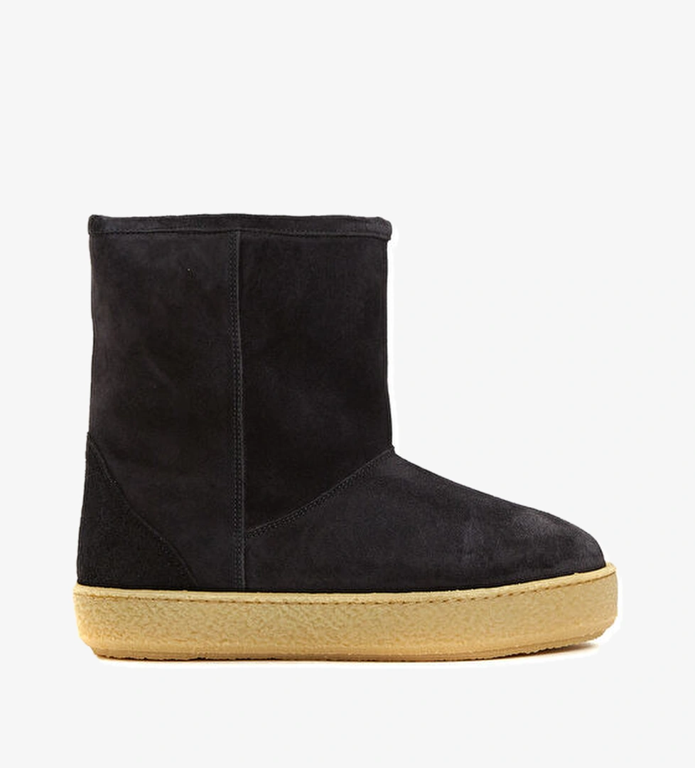 Isabel Marant Siyah Kadın Deri Bot model görseli