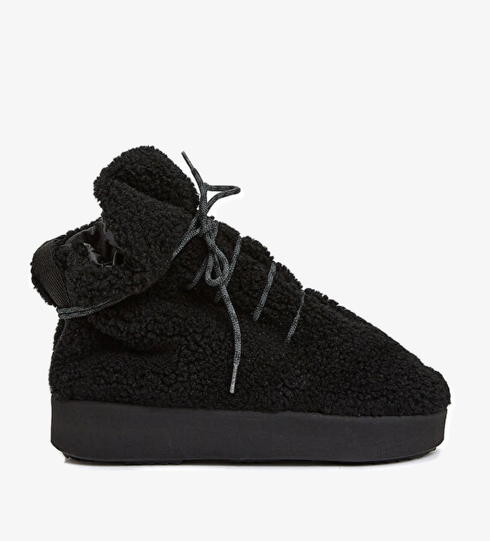 Piume Siyah Kadın Shearling Bot model görseli