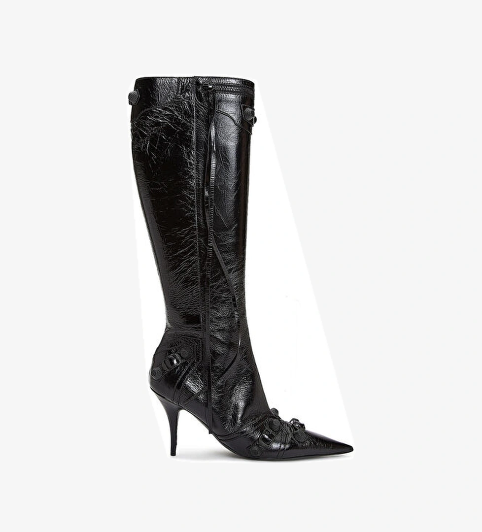 Balenciaga Cagole Siyah Kadın Deri Çizme model görseli