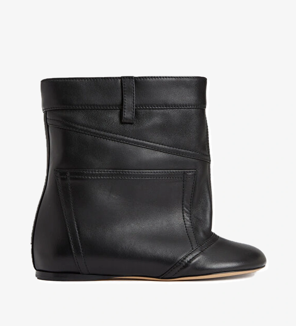 Siyah Kadın Deri Bot - Görsel 1