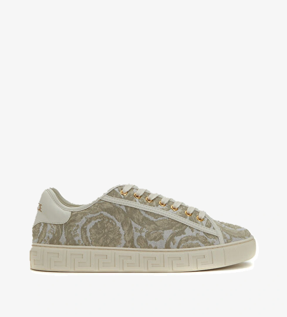 Versace Bej Barok Desenli Erkek Sneaker model görseli