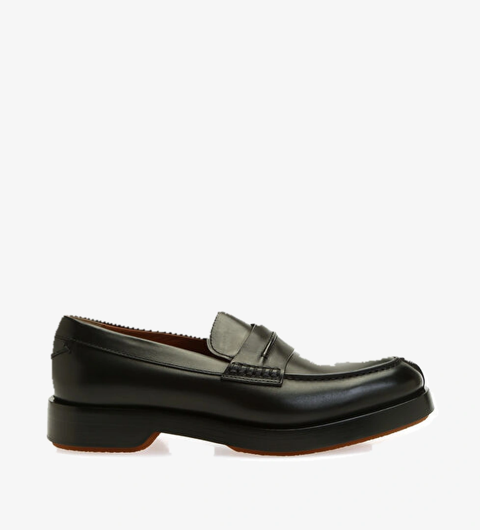 Zegna Siyah Erkek Deri Loafer model görseli