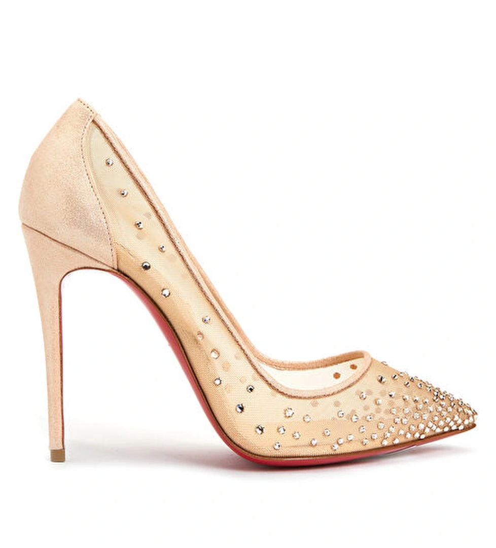 Follies Nude Mikro Taş İşlemeli Stiletto - Görsel 1