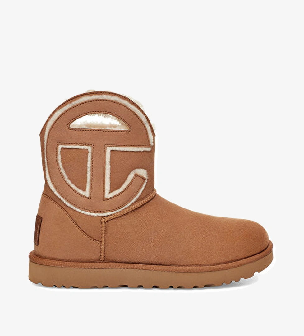 Ugg X Telfar Logo Mini Taba Kadın Bot model görseli