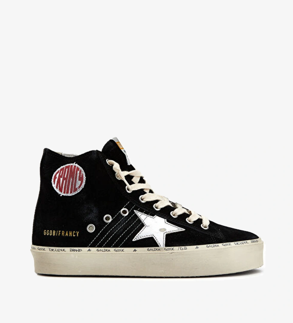 Golden Goose Francy Siyah Kadın Deri Sneaker model görseli