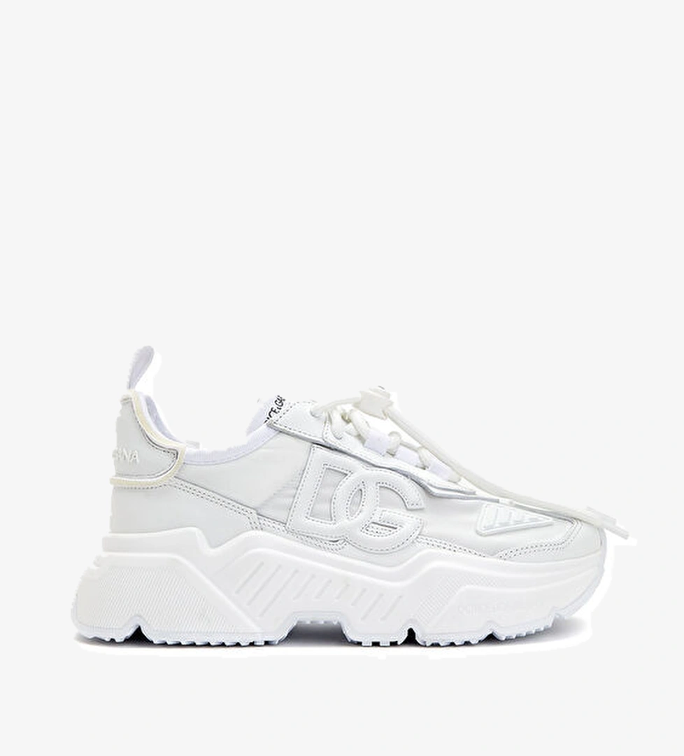 Beyaz Logolu Kadın Sneaker - Görsel 1