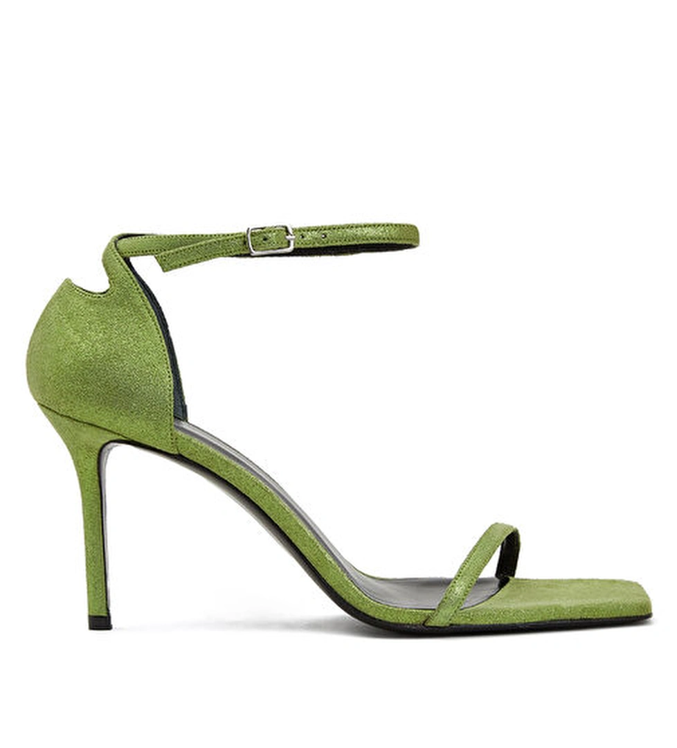 Academia Yeşil Kadın Süet Sandalet model görseli