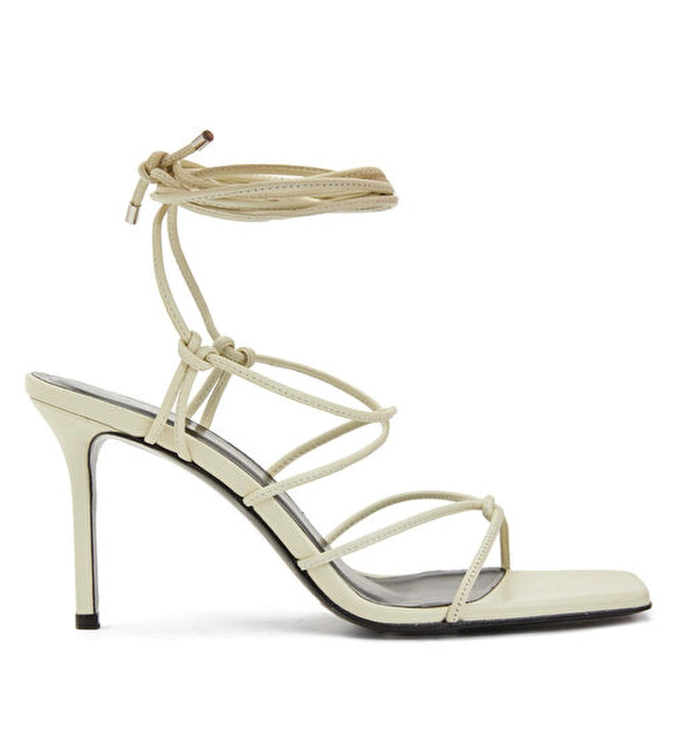 Academia Krem Kadın Deri Sandalet model görseli