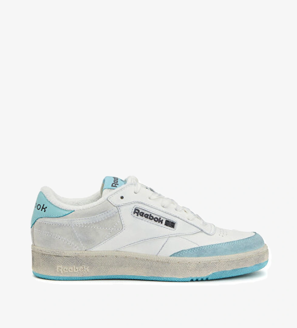 Reebok Club C Beyaz Mavi Kadın Deri Sneaker model görseli