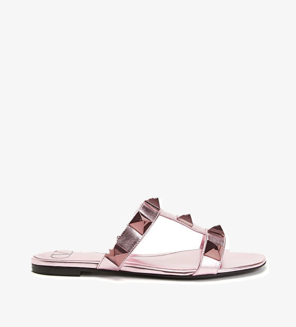 Valentino Garavani Rockstud Pembe Kadın Deri Terlik model görseli