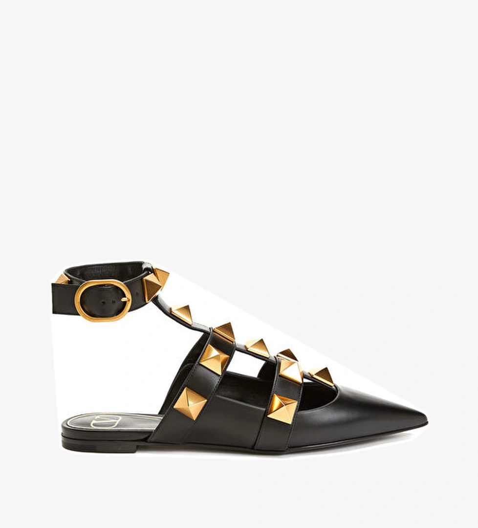 Valentino Garavani Rockstud Siyah Kadın Deri Sandalet model görseli