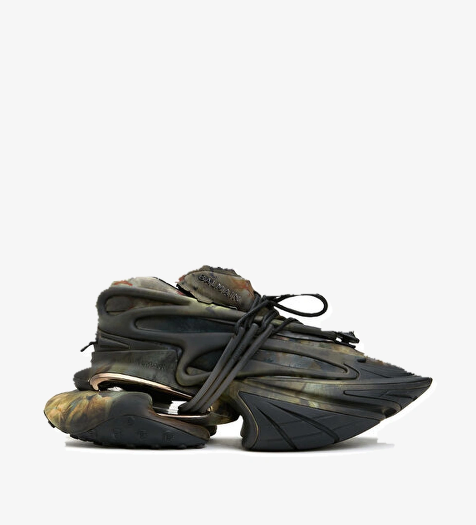 Balmain Unicorn Siyah Yeşil Erkek Sneaker model görseli