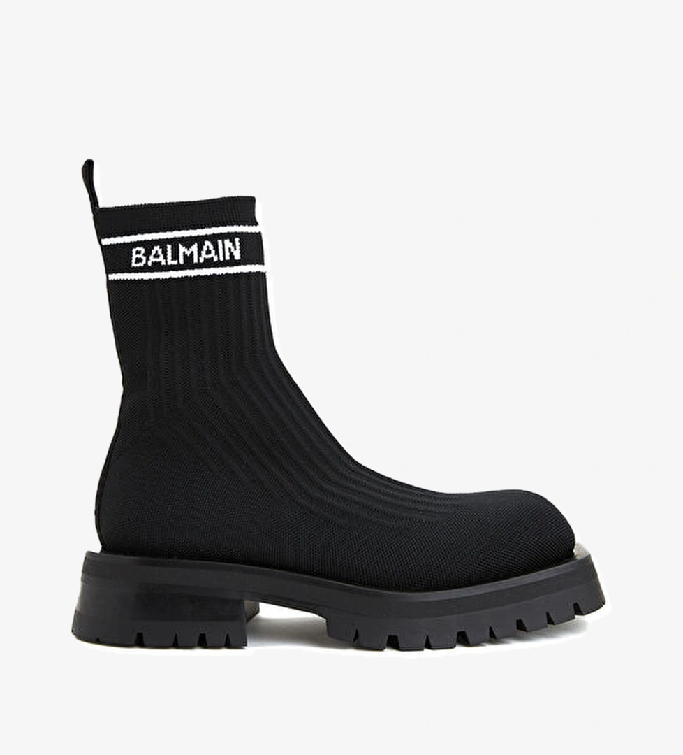 Balmain Siyah Çorap Formlu Kadın Bot model görseli