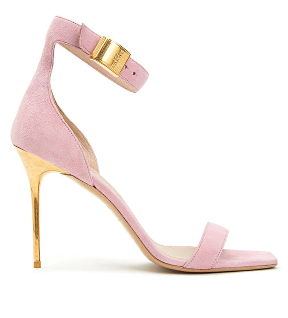 Balmain Uma Pembe Kadın Deri Sandalet model görseli