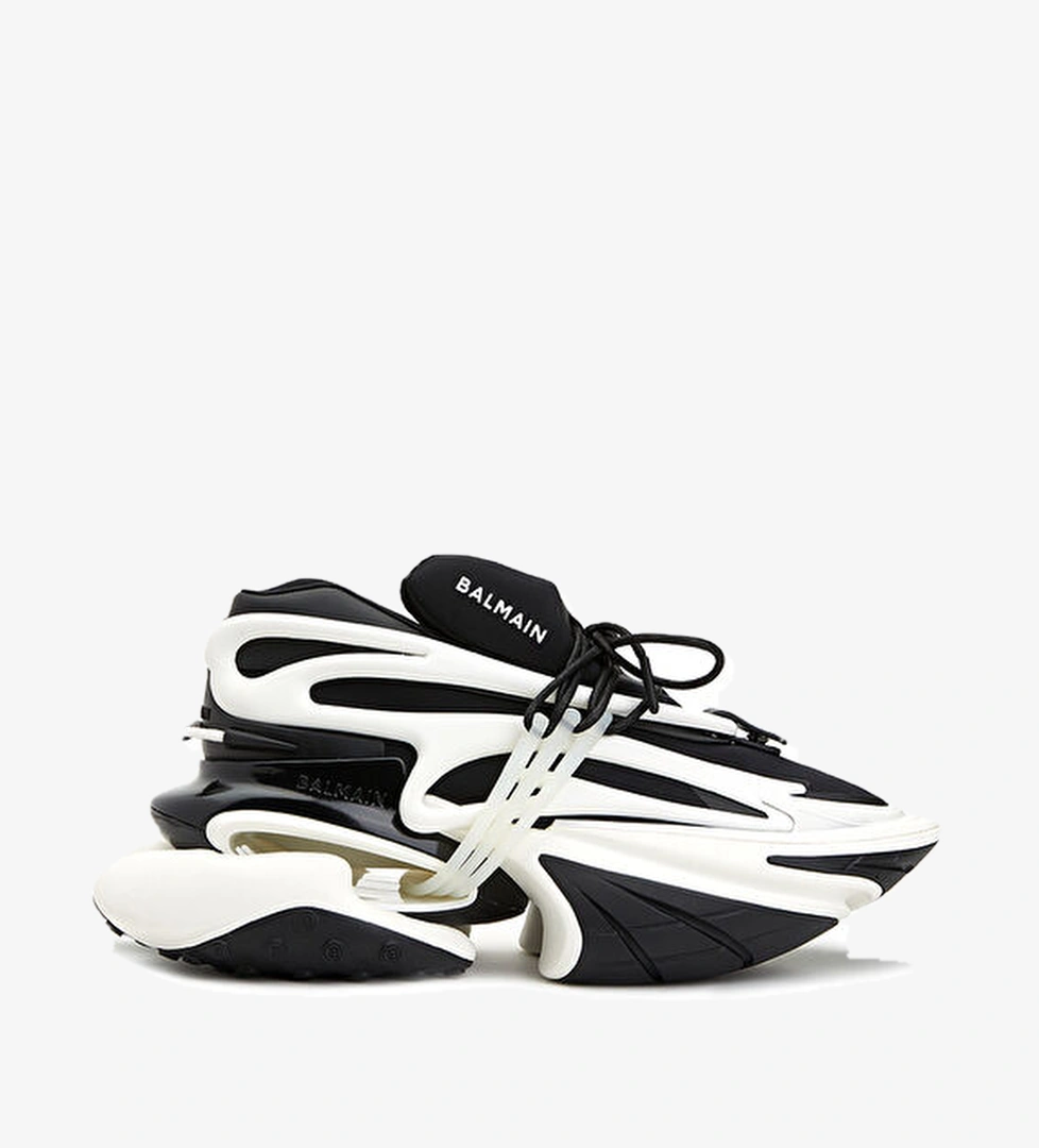 Balmain Unicorn Siyah Beyaz Erkek Sneaker model görseli