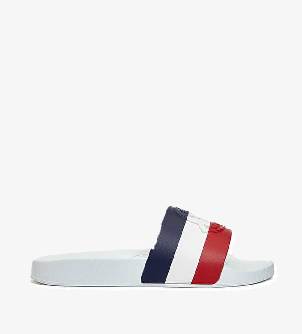 Beyaz Logo Detaylı Erkek Terlik - Görsel 1