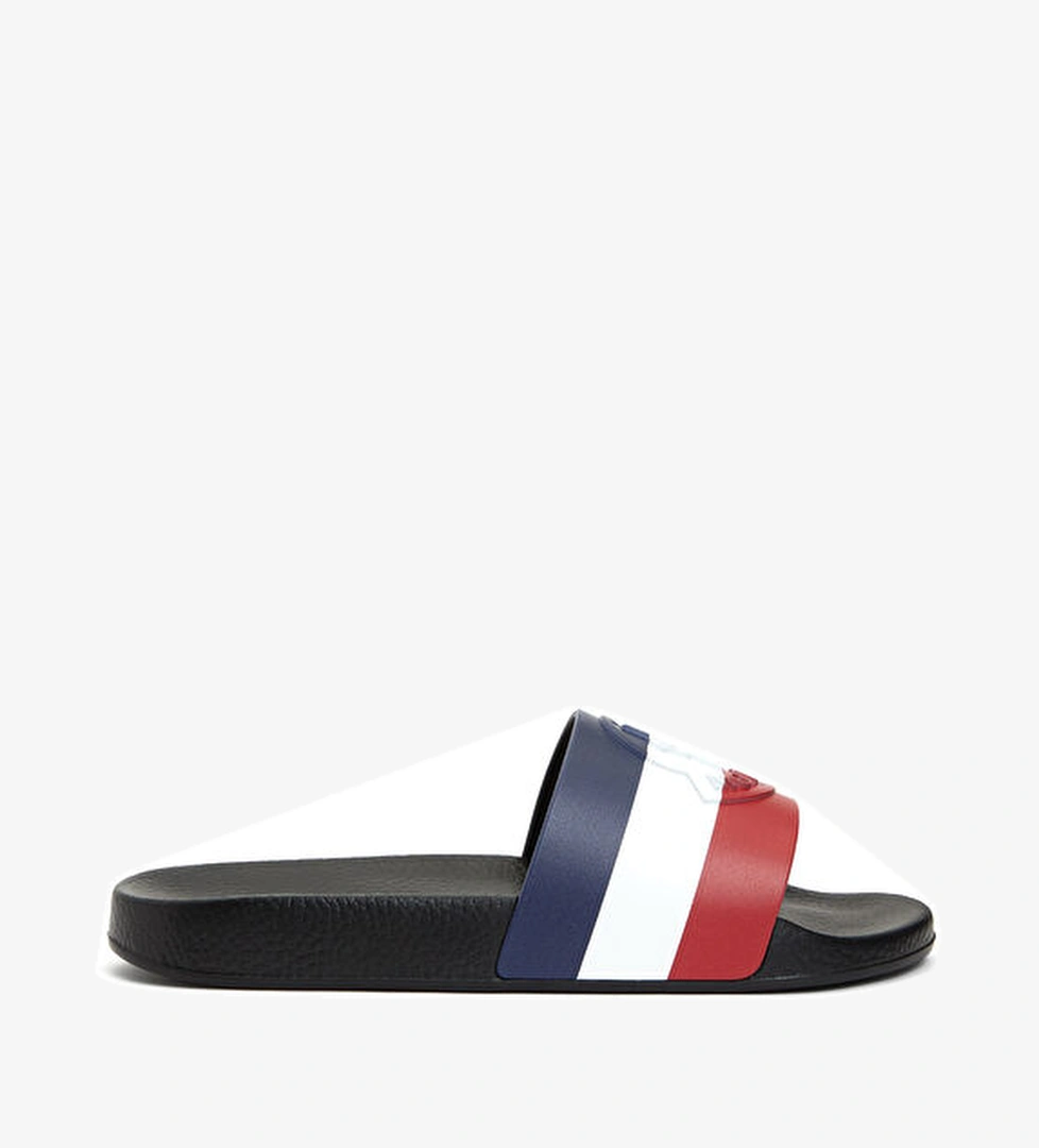 Moncler Siyah Logo Detaylı Erkek Terlik model görseli