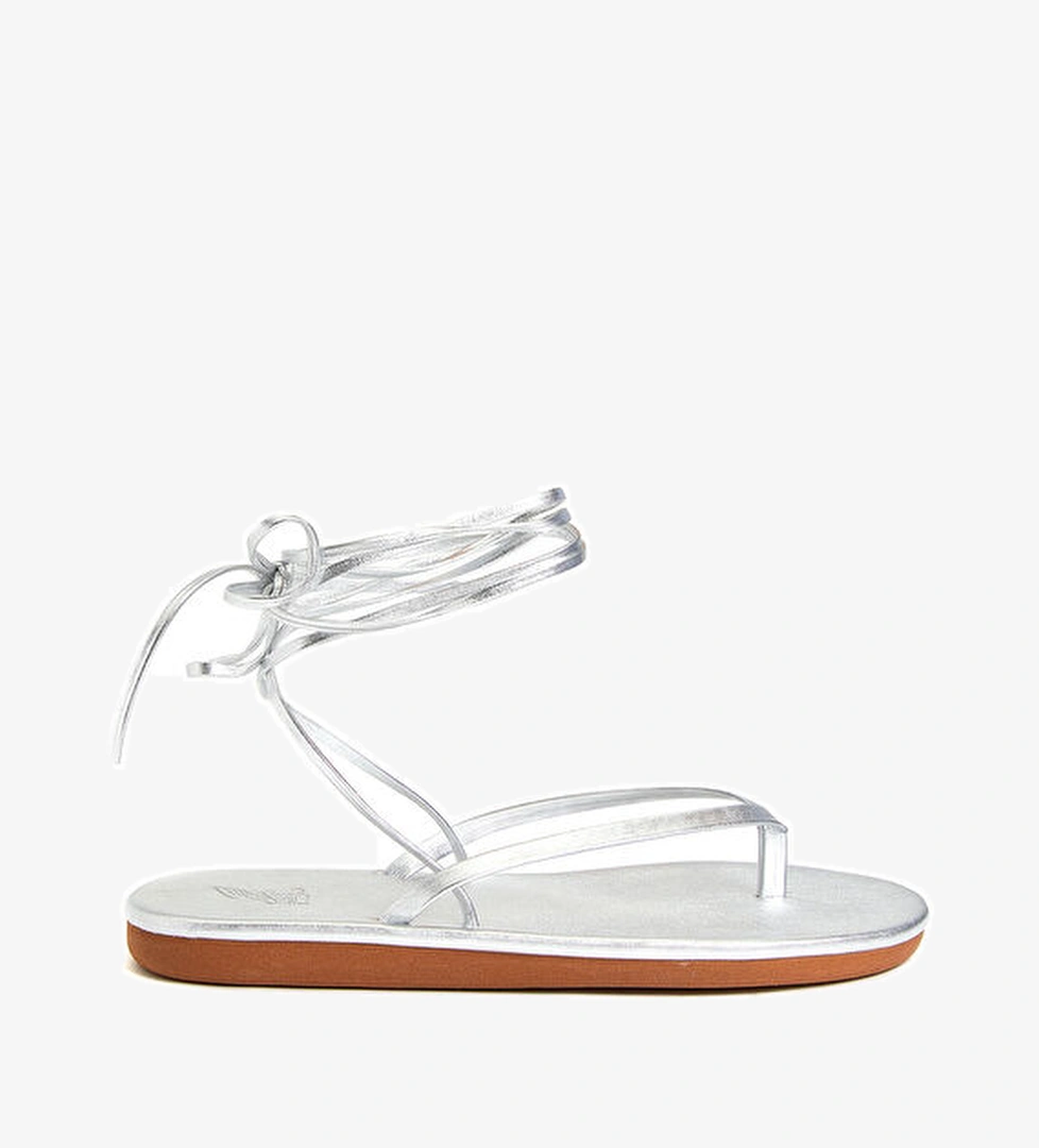 Ancient Greek Sandals Silver Kadın Deri Sandalet model görseli