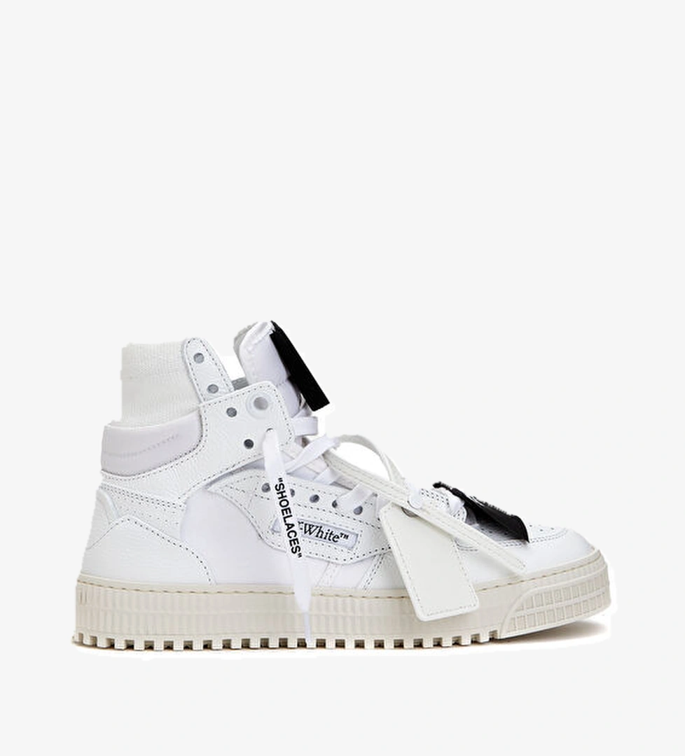 Siyah Beyaz Kadın Deri Sneaker - Görsel 1