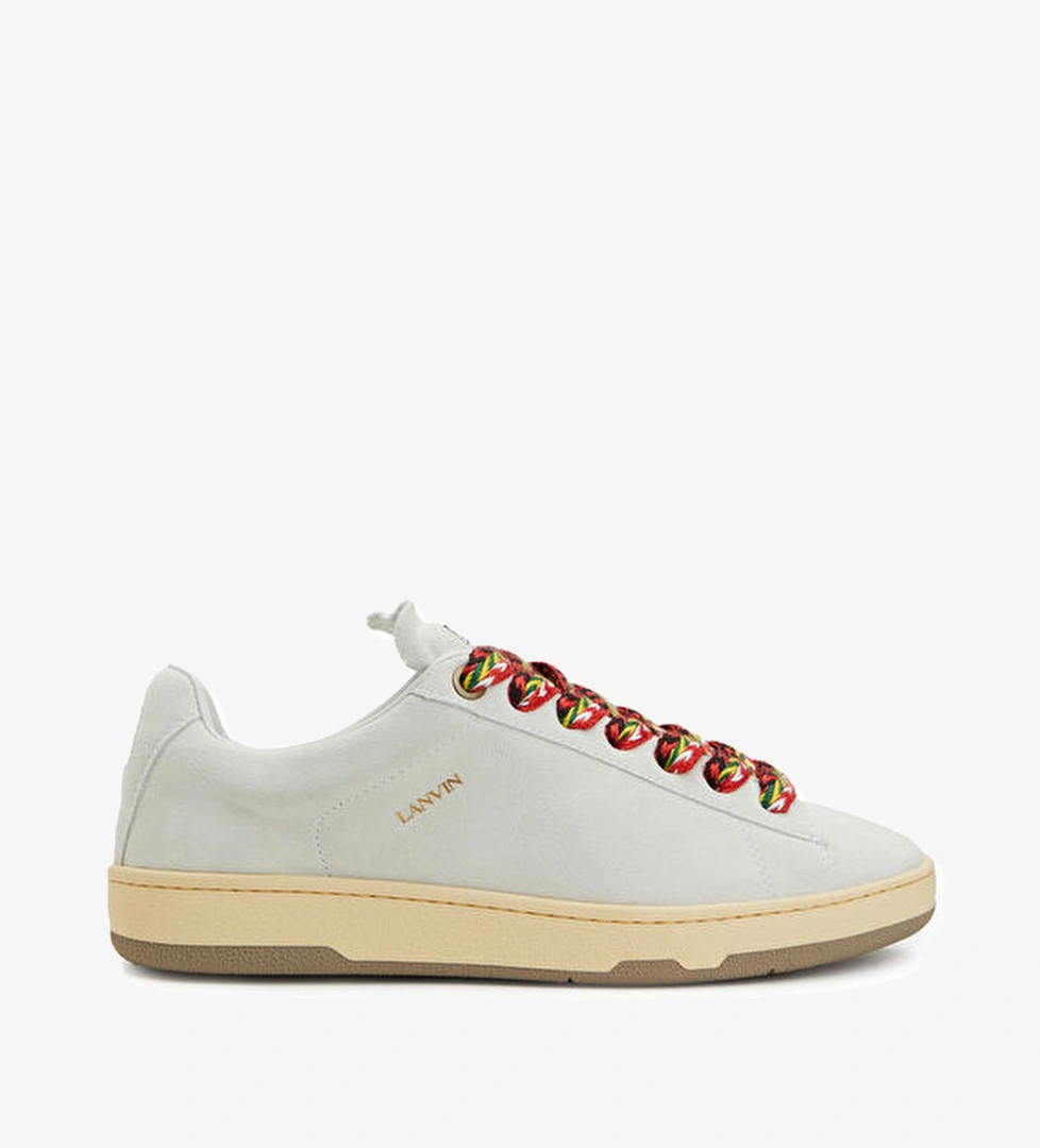 Curb Beyaz Erkek Süet Sneaker - Görsel 1