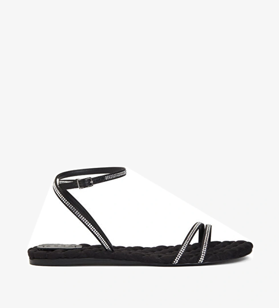 Aera Siyah Taşlı Bantlı Kadın Sandalet model görseli