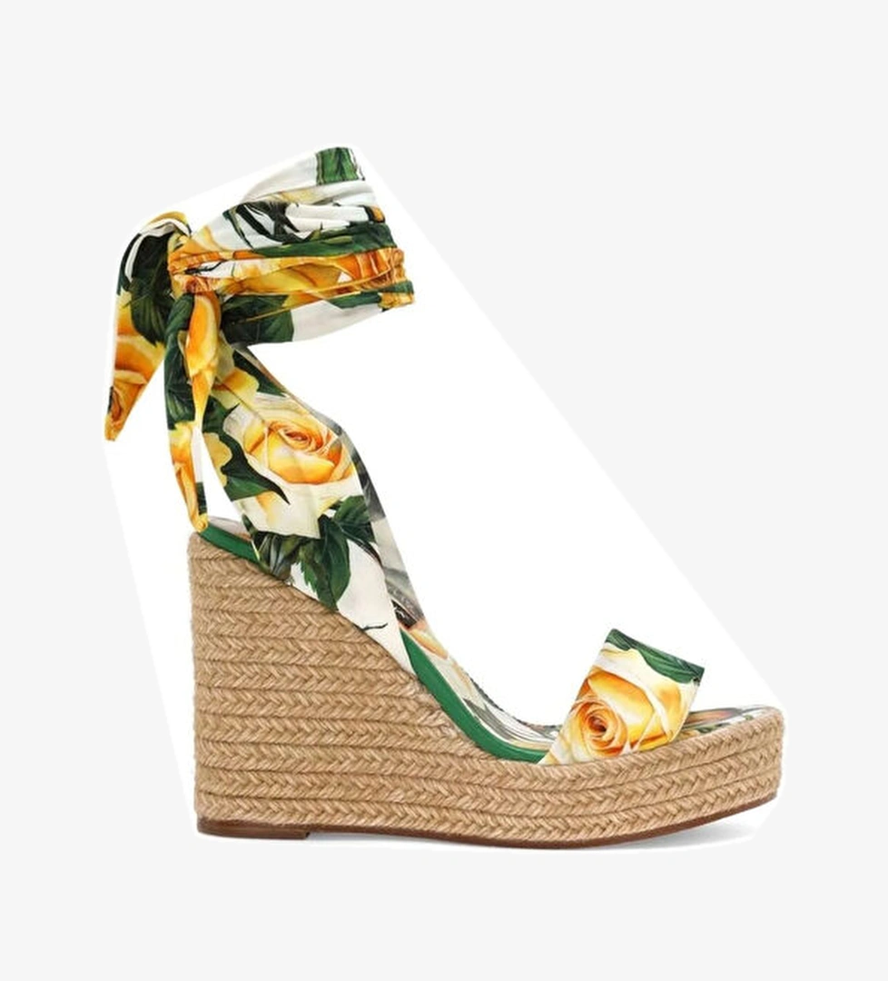 Dolce&gabbana Sarı Çiçek Desenli Kadın Espadril model görseli