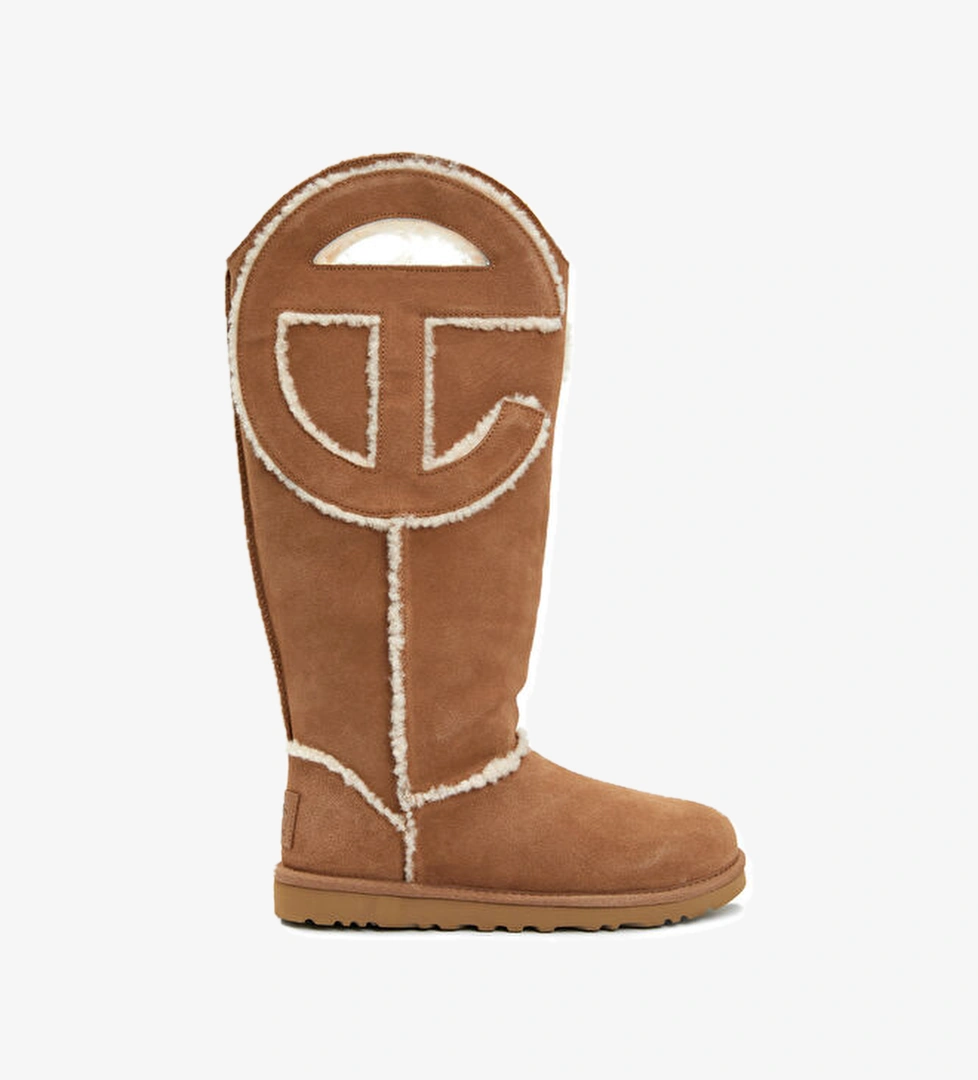 Ugg X Telfar Logo Taba Kadın Deri Bot model görseli