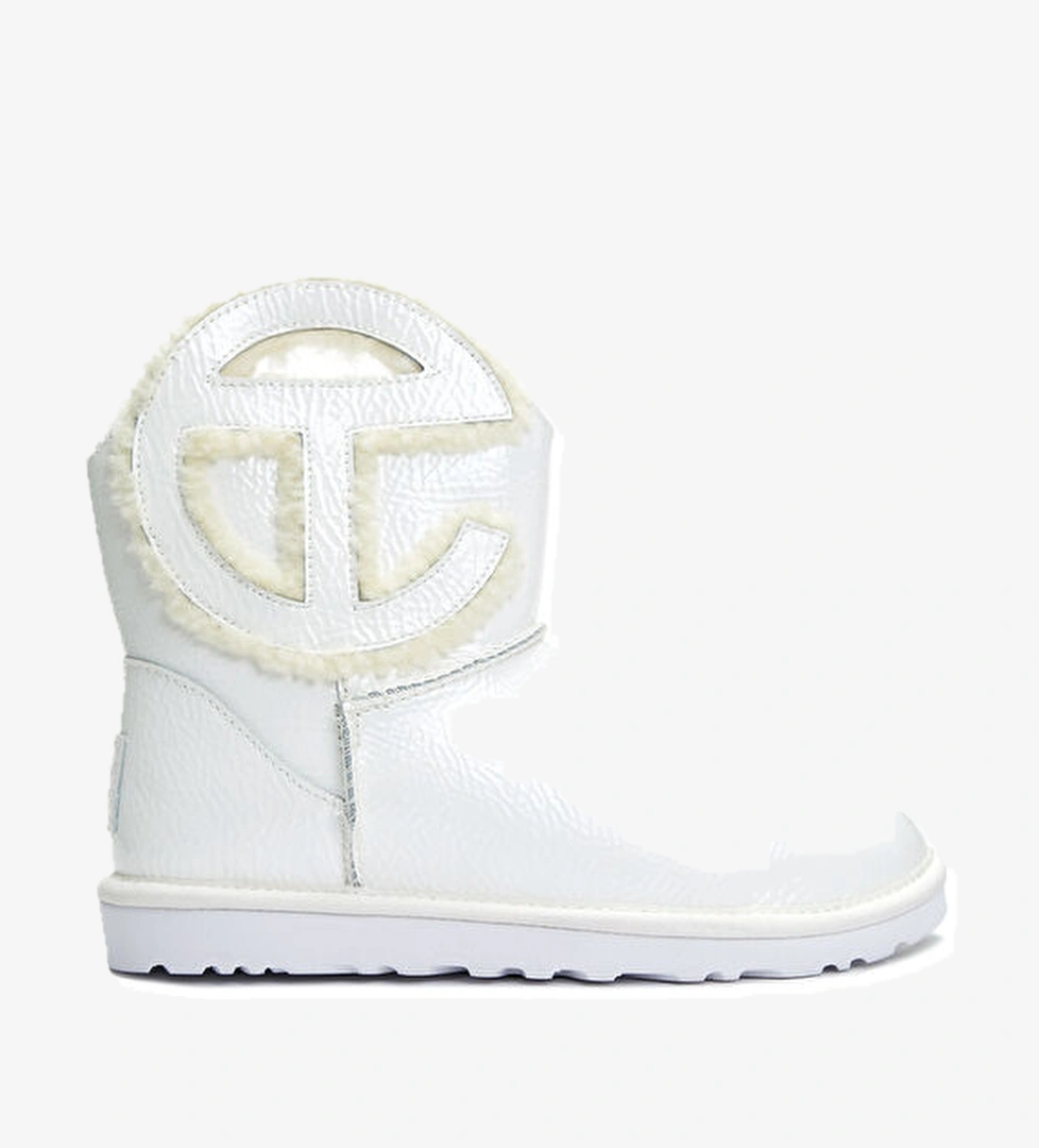 Ugg X Telfar Logo Mini Crinkle Kadın Deri Bot model görseli