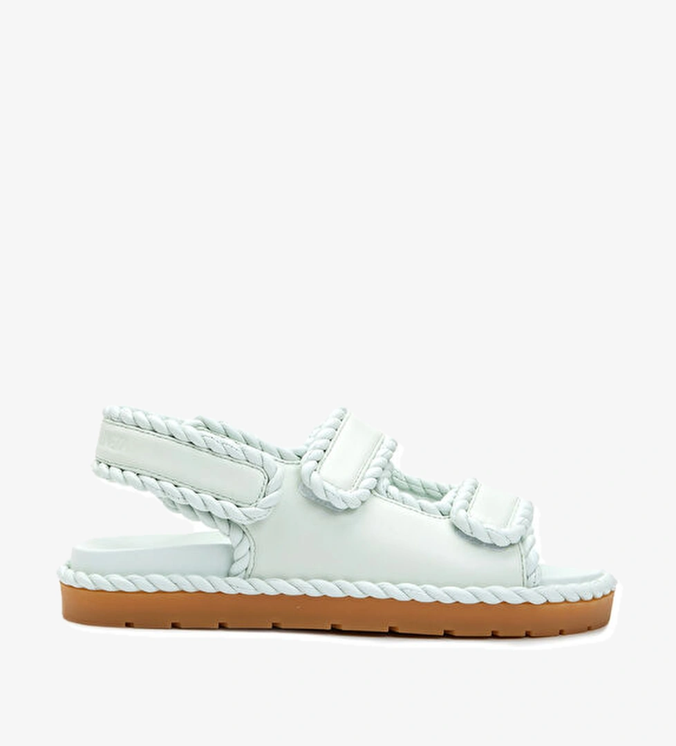 Bottega Veneta Su Yeşili Kadın Deri Sandalet model görseli