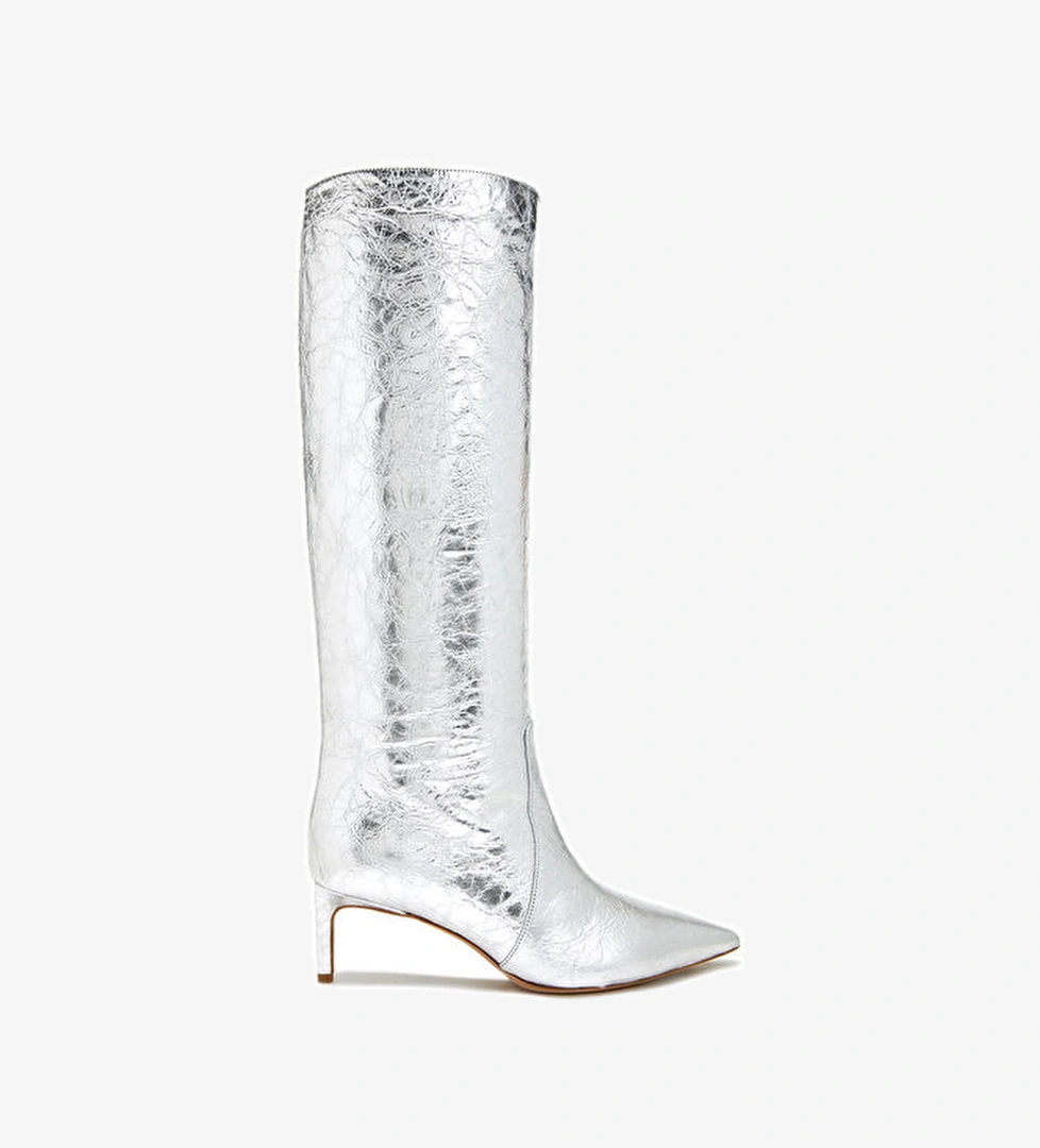 Silver Kadın Deri Çizme - Görsel 1