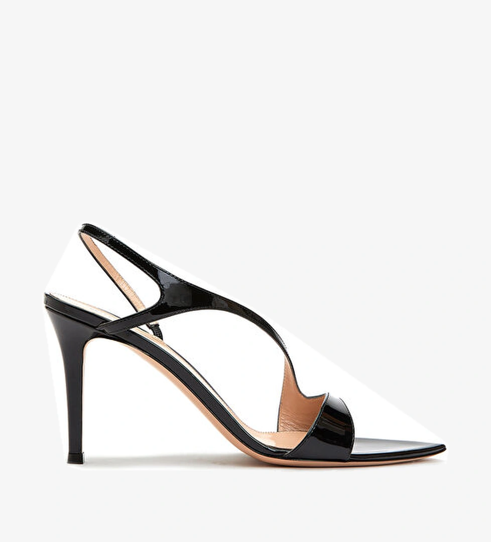 Gianvito Rossi Siyah Kadın Deri Sandalet model görseli