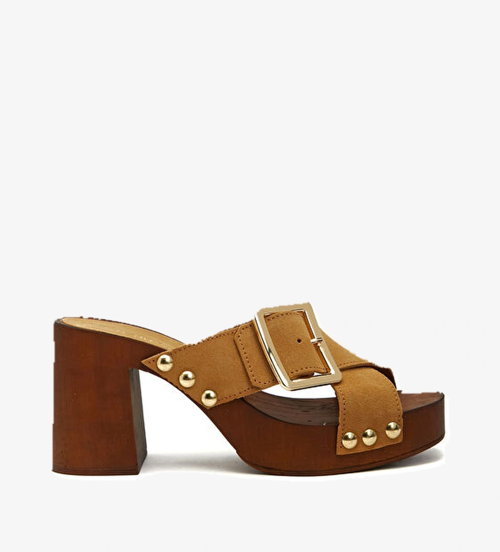 Divarese Divarese Hardal Kadın Deri Terlik Beymen'de! Hardal - 1. görsel