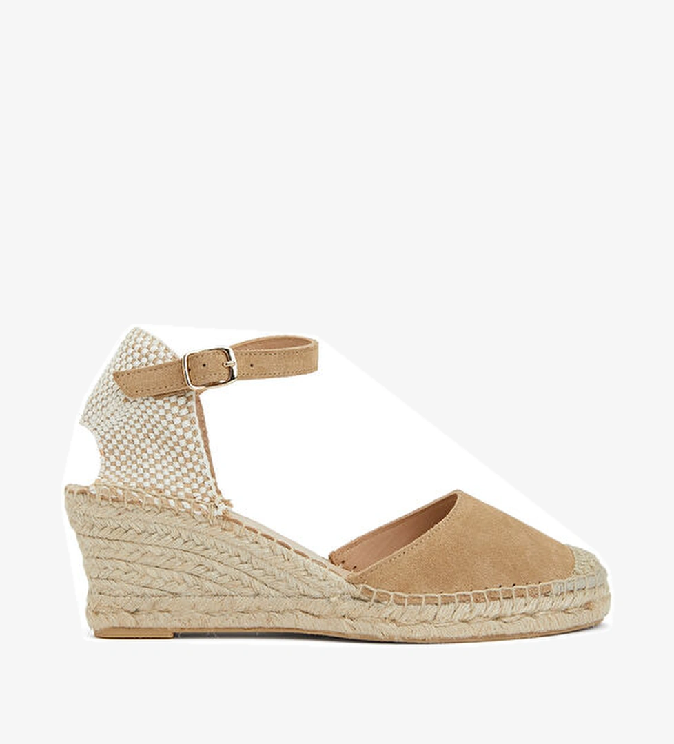 Divarese Bej Kadın Süet Espadril model görseli