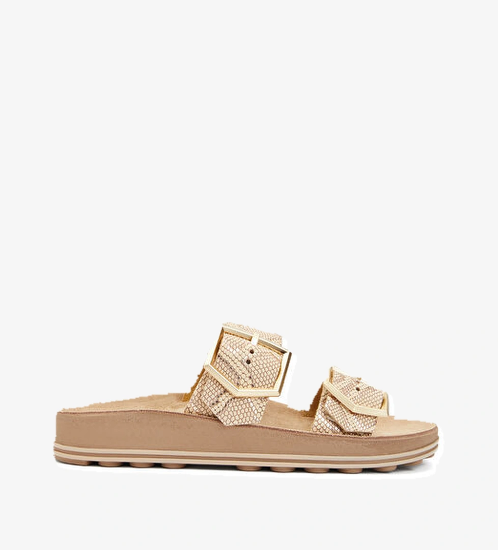 Divarese Rose Gold Kadın Deri Terlik model görseli