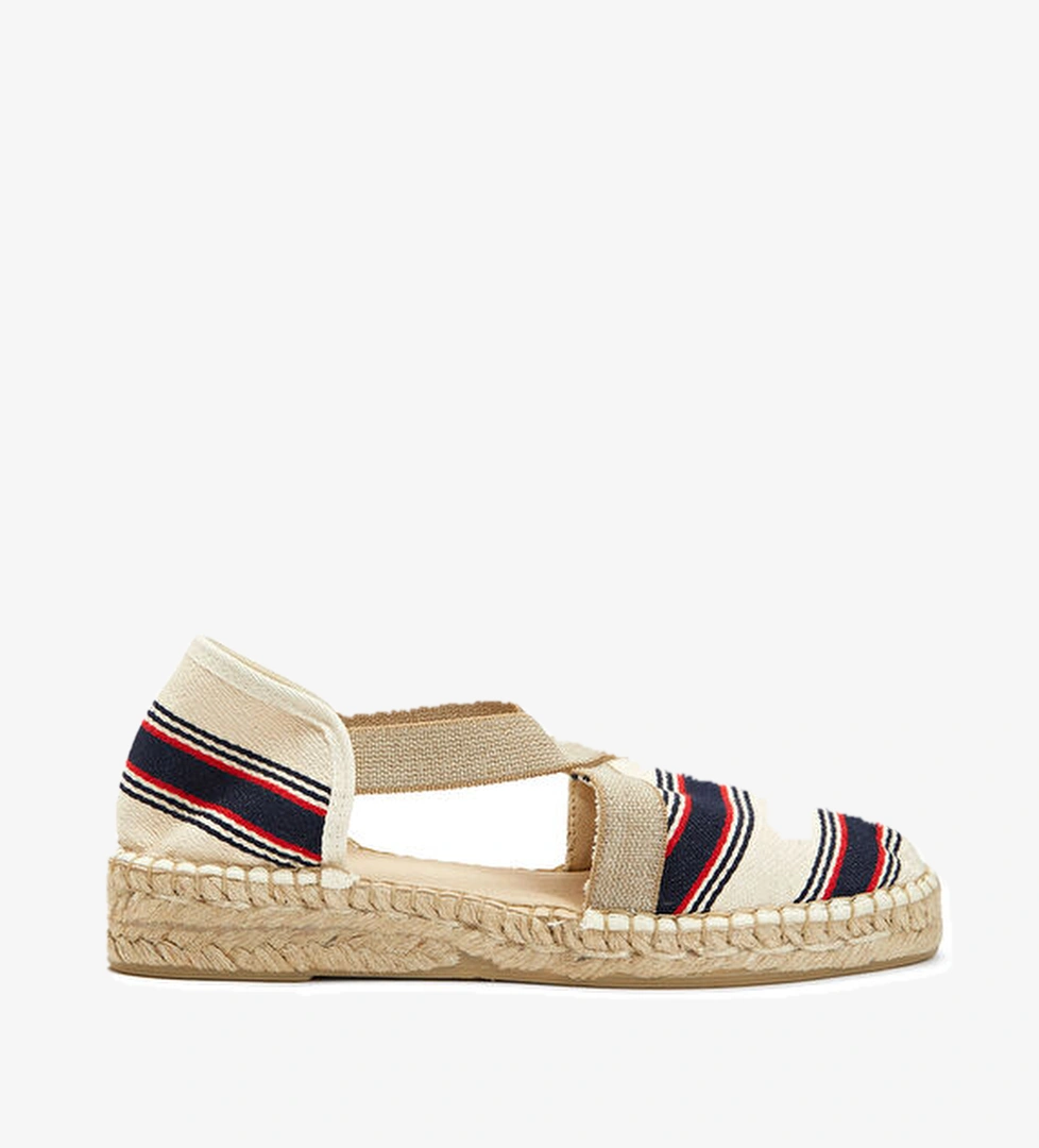 Divarese Lacivert Bej Kadın Espadril model görseli