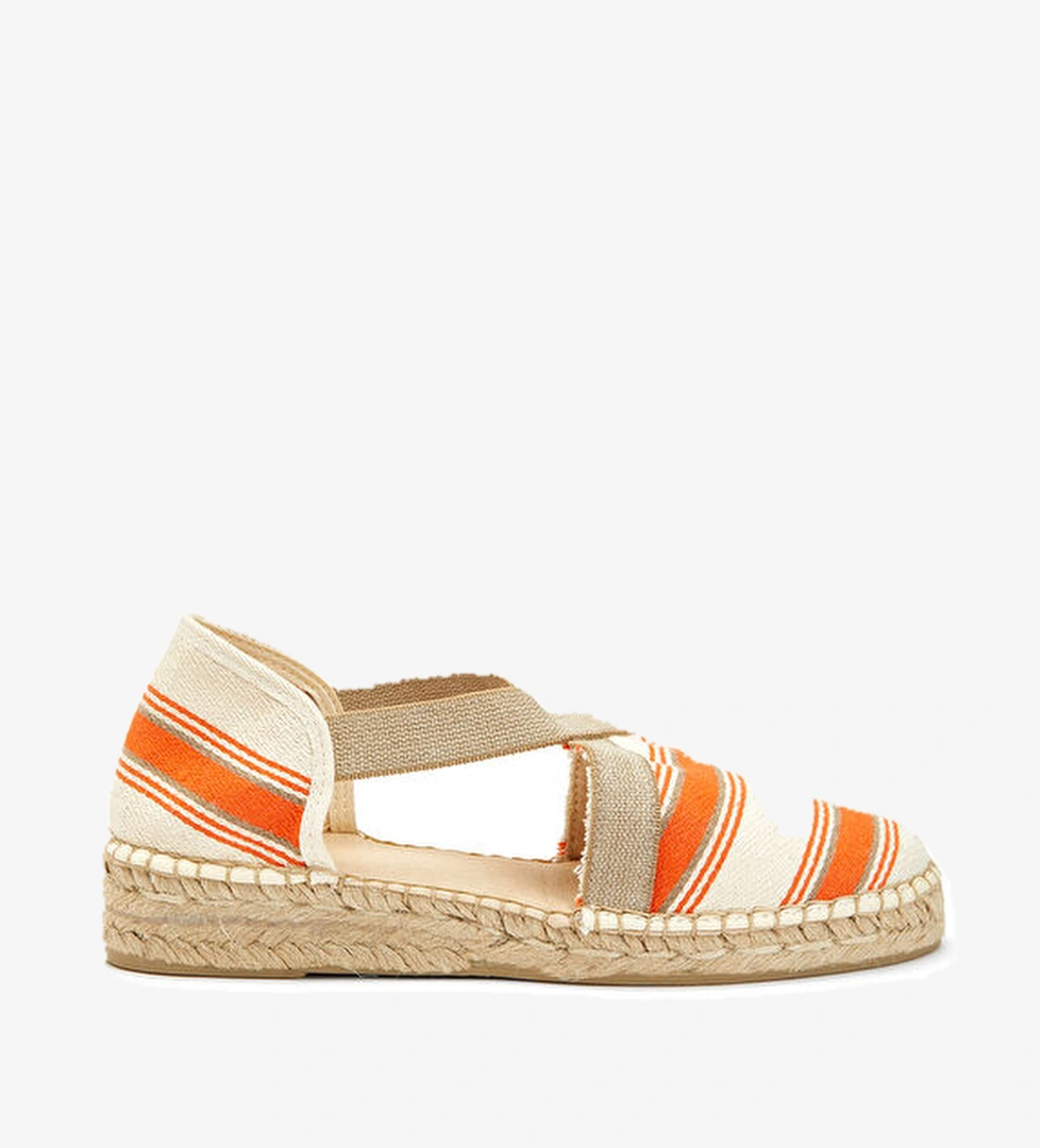 Divarese Turuncu Bej Kadın Espadril model görseli