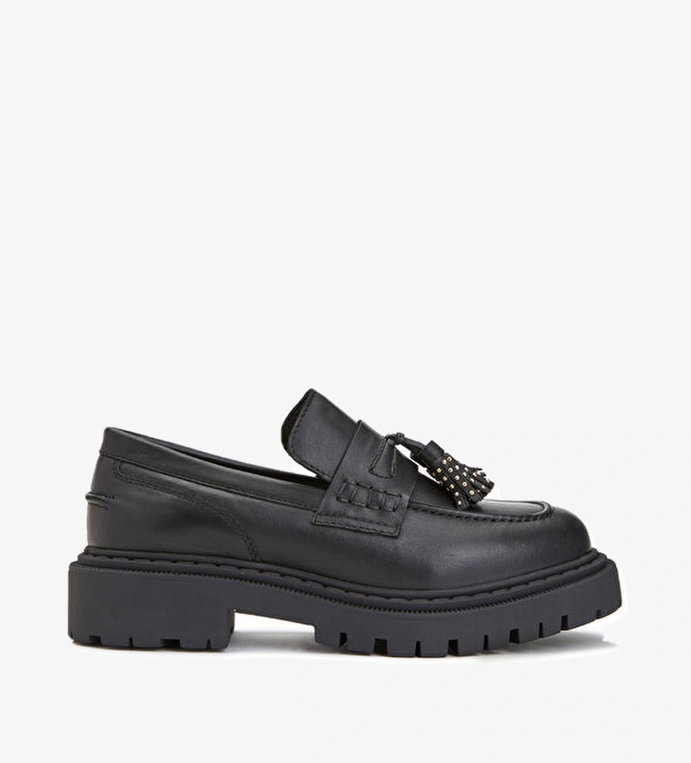 Divarese Divarese Siyah Kadın Deri Loafer Beymen'de! Siyah - 1. görsel