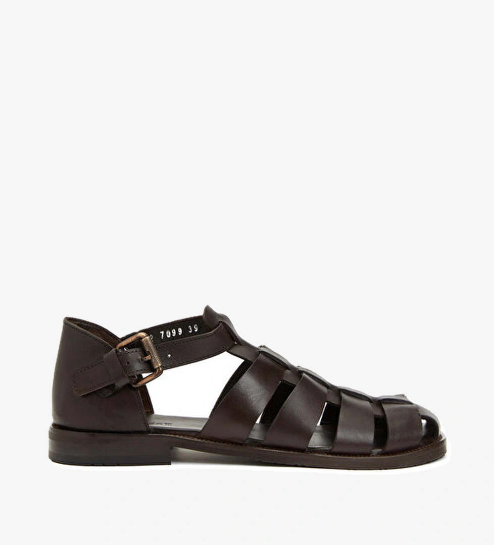 Divarese Kahverengi Kadın Deri Ayakkabı model görseli