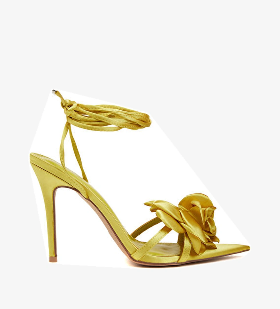 Network Network Sarı Kadın Saten Sandalet Beymen'de! Sarı - 1. görsel