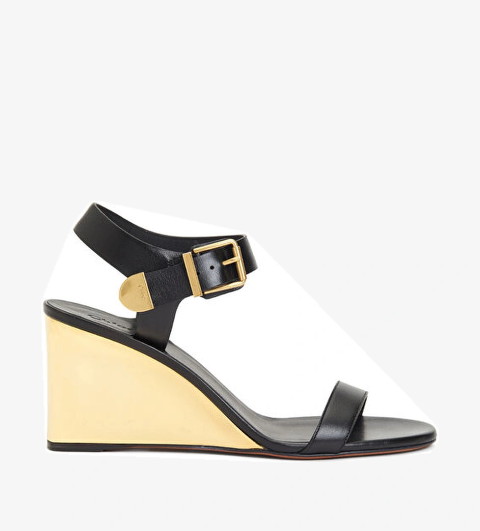 Chloe Siyah Kadın Deri Sandalet model görseli