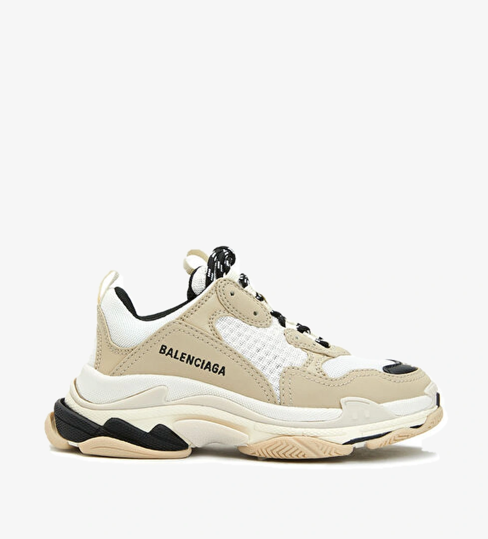 Balenciaga Balenciaga Bej Siyah Triple S Siyah Bej Erkek Çocuk Sneaker Beymen'de! Bej Siyah - 1. görsel
