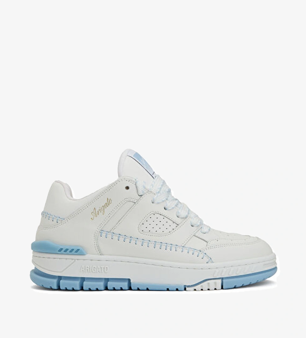 Area Lo Mavi Beyaz Kadın Deri Sneaker - Görsel 1