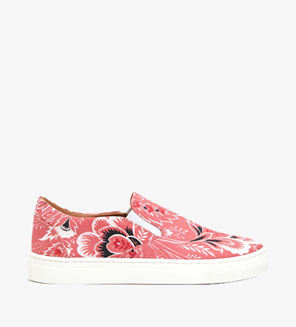 Etro Pembe Çiçek Desenli Unisex Çocuk Sneaker model görseli