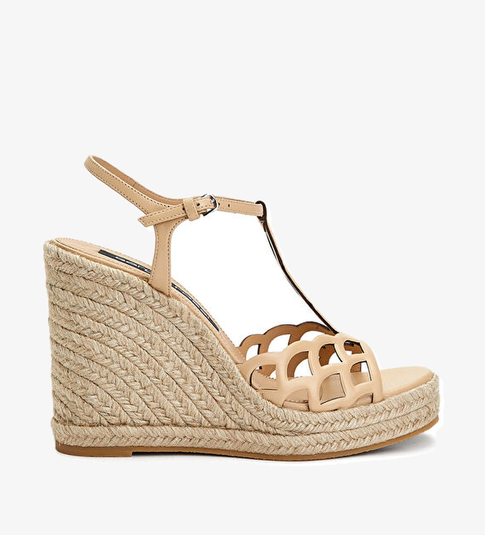 Sergio Rossi Bej Kadın Deri Sandalet model görseli